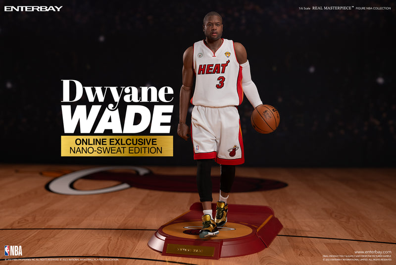 1/6 REAL MASTERPIECE NBA COLLECTION: DWYANE WADE ACTION FIGURE(ONLINE EXCLUSIVE NANO-SWEAT EDITION) -PRE-ORDER ITEM
