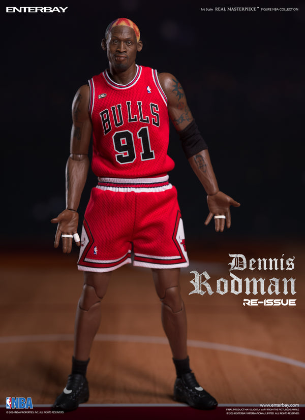 1/6 REAL MASTERPIECE NBA COLLECTION- DENNIS RODMAN ACTION FIGURE (Limited Retro Edition)- Pre-Order Item